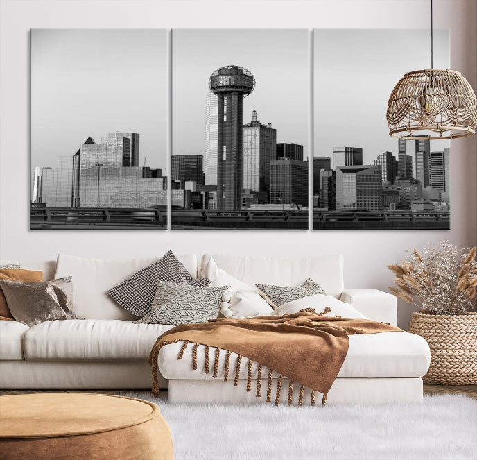 Dallas City Canvas Print, Dallas Skyline, Dallas Wall Art, Dallas Texas, Impression sur toile, Toile de Dallas, Art de Dallas, Impression sur toile de Dallas,