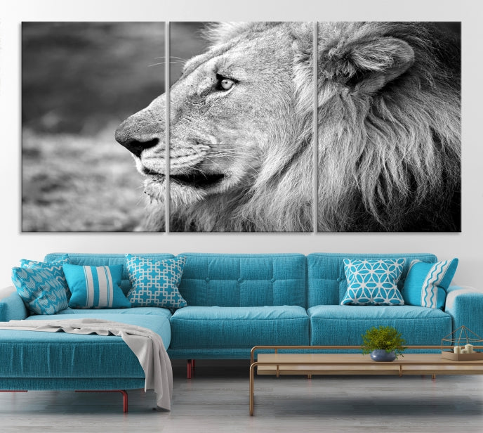 Art mural lion Impression sur toile