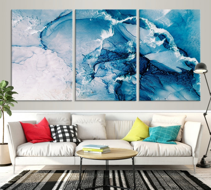 Fluid Effect Wall Art Abstract Canvas Wall Art Print