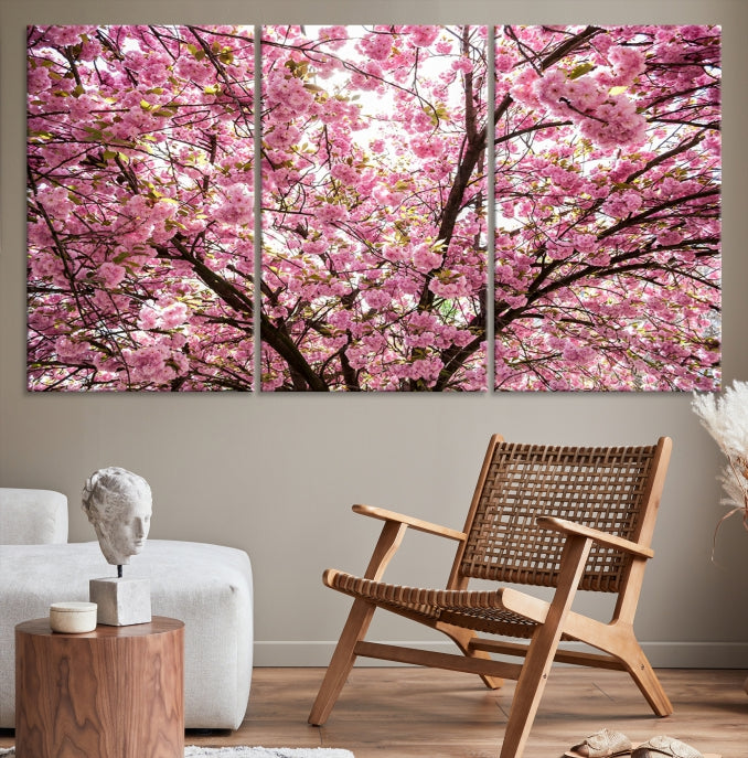 Art mural en fleurs de cerisier Impression sur toile