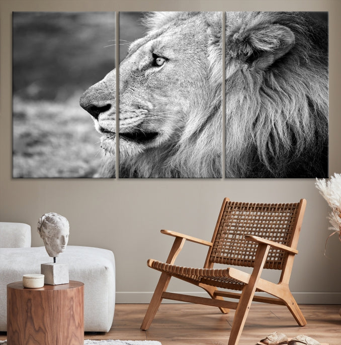 Art mural lion Impression sur toile