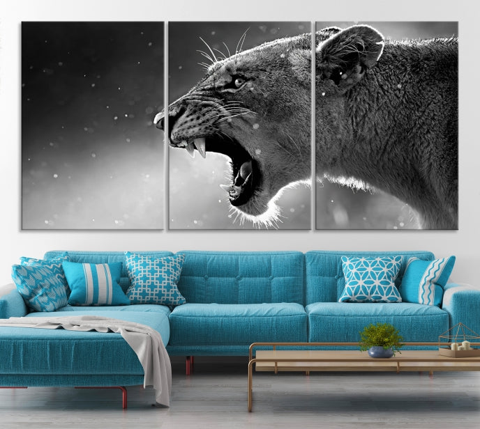 Art mural lion Impression sur toile