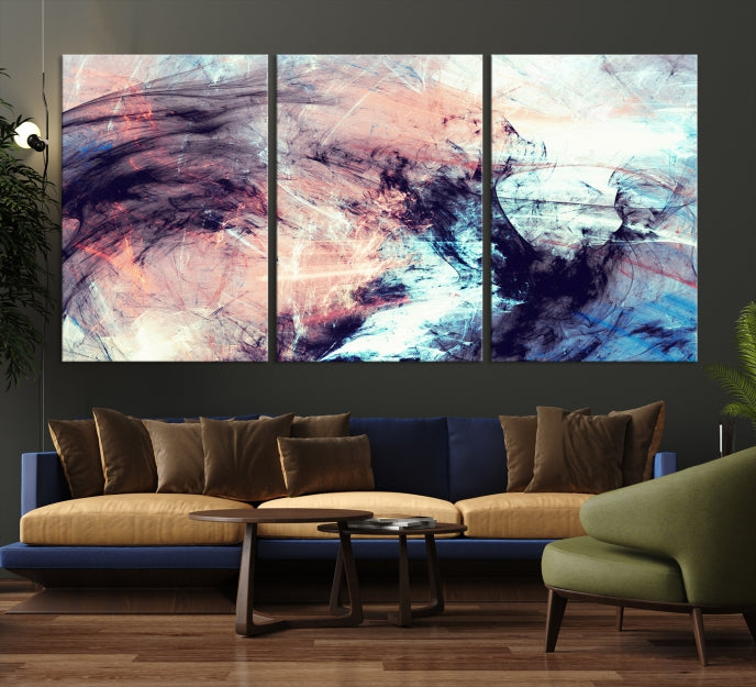 Art mural de couleurs abstraites Impression sur toile