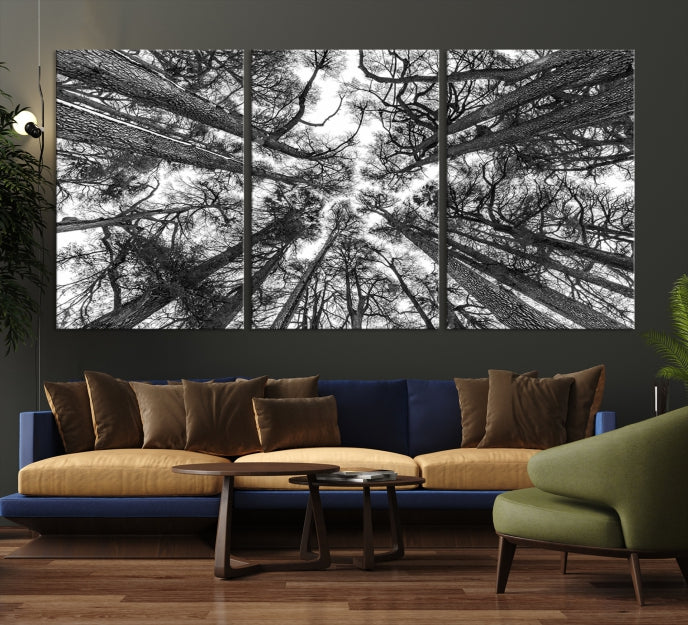 Trees Contemporary Art Canvas Print