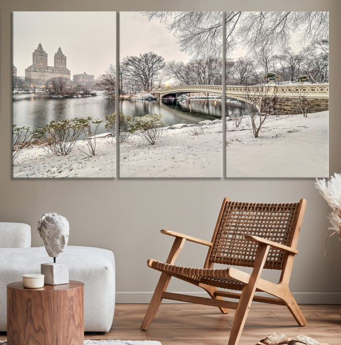 The Bow Bridge in Central Park Canvas Print