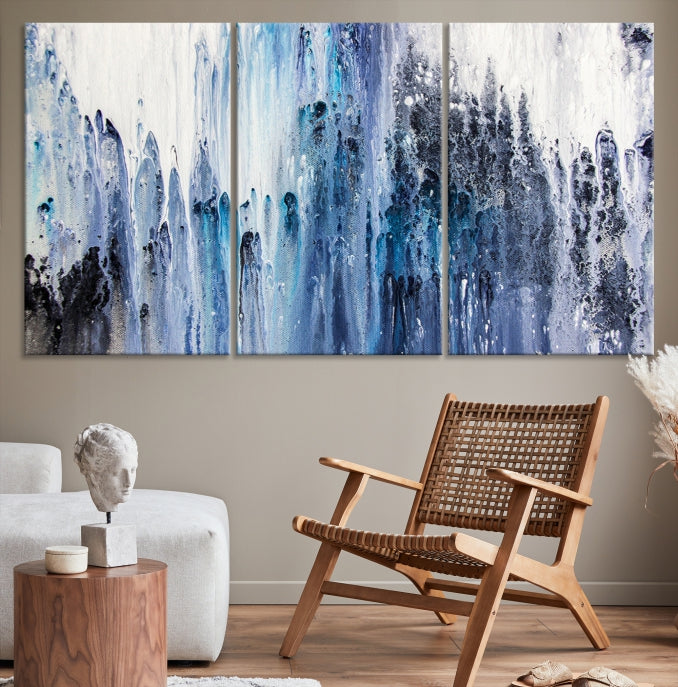 Ink Abstract Wall Art Canvas Print