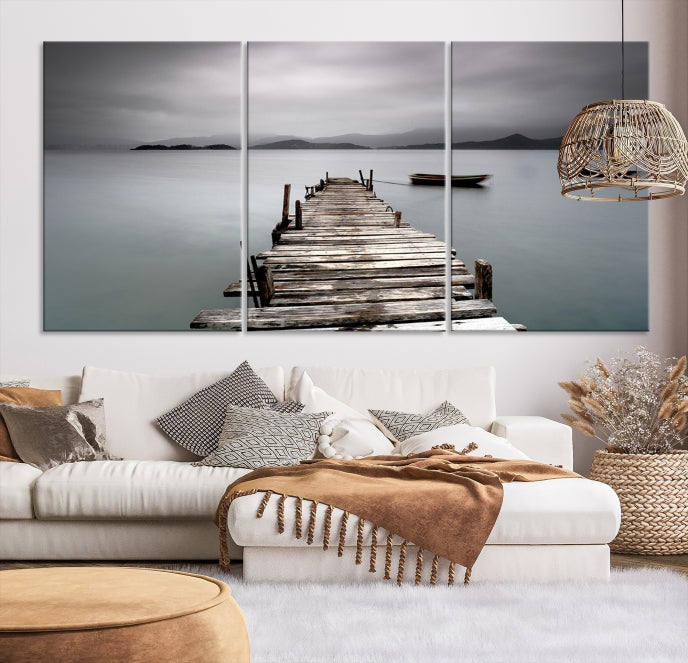 Wood Pier Wall Art Canvas Print