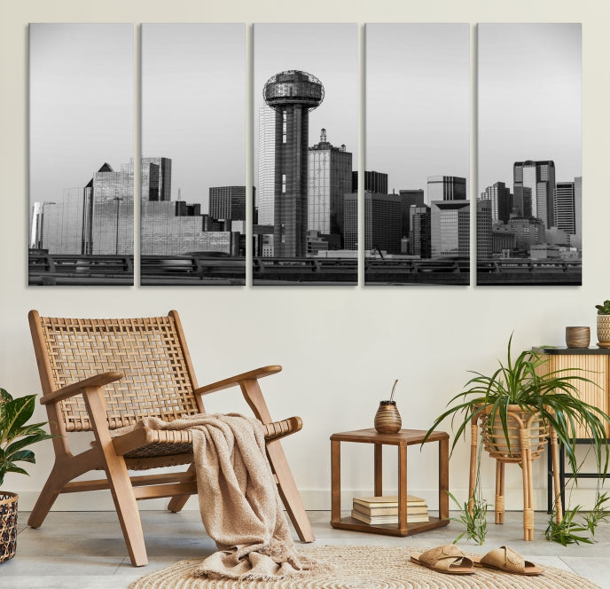 Dallas City Canvas Print, Dallas Skyline, Dallas Wall Art, Dallas Texas