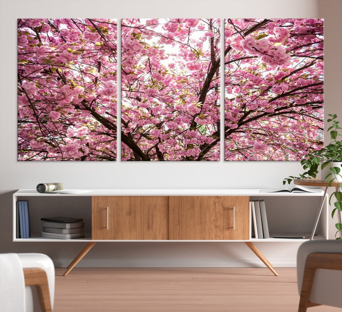 Art mural en fleurs de cerisier Impression sur toile