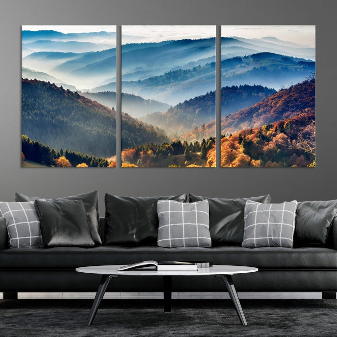 Paysage d’art mural forestier Impression sur toile