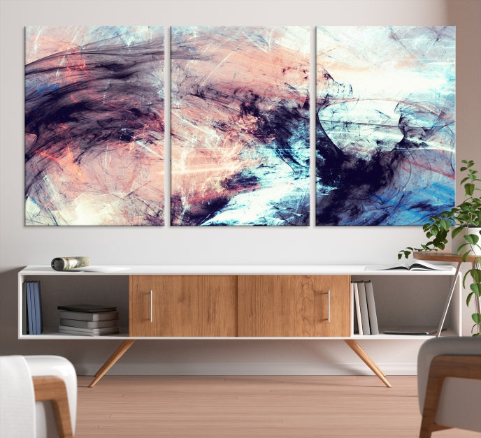 Art mural de couleurs abstraites Impression sur toile