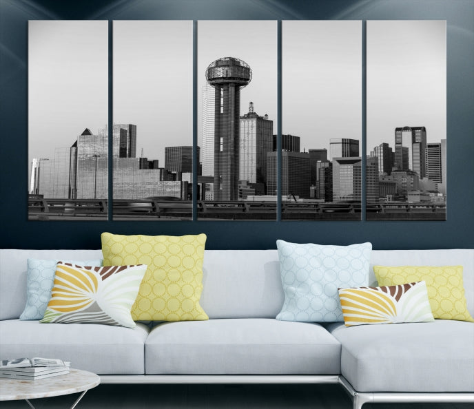 Dallas City Canvas Print, Dallas Skyline, Dallas Wall Art, Dallas Texas, Impression sur toile, Toile de Dallas, Art de Dallas, Impression sur toile de Dallas,