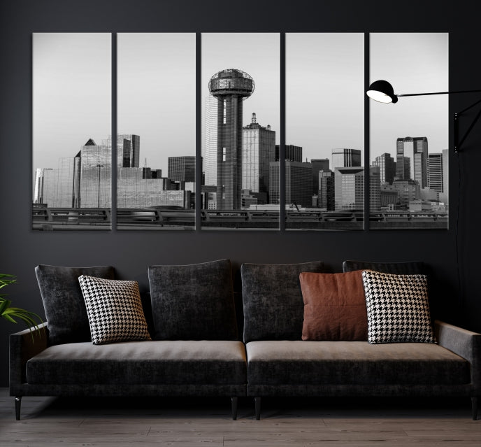 Dallas City Canvas Print, Dallas Skyline, Dallas Wall Art, Dallas Texas