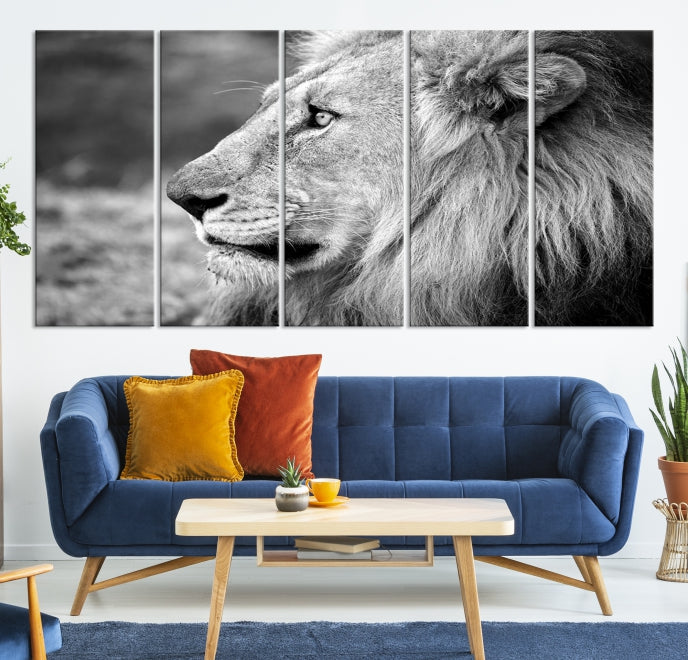 Art mural lion Impression sur toile