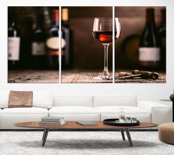 Red Wine and Bottle Canvas Print