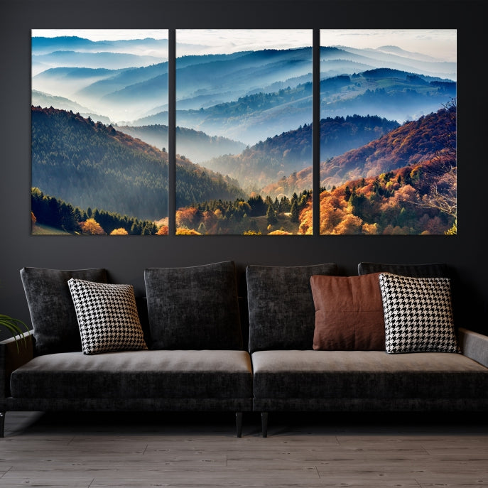 Paysage d’art mural forestier Impression sur toile