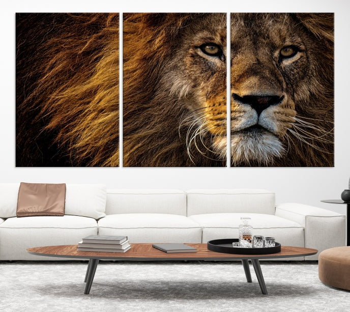 Big Lion Wall Art Canvas Print