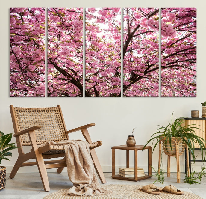 Art mural en fleurs de cerisier Impression sur toile