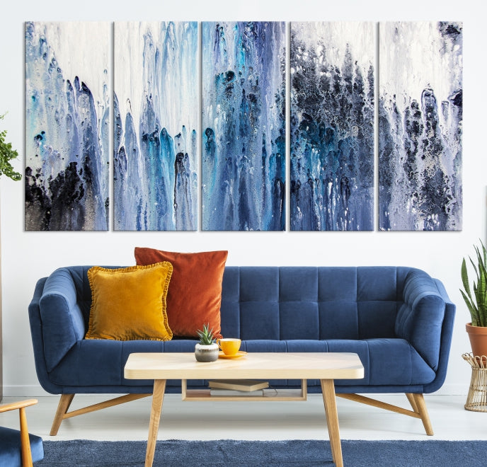 Ink Abstract Wall Art Canvas Print