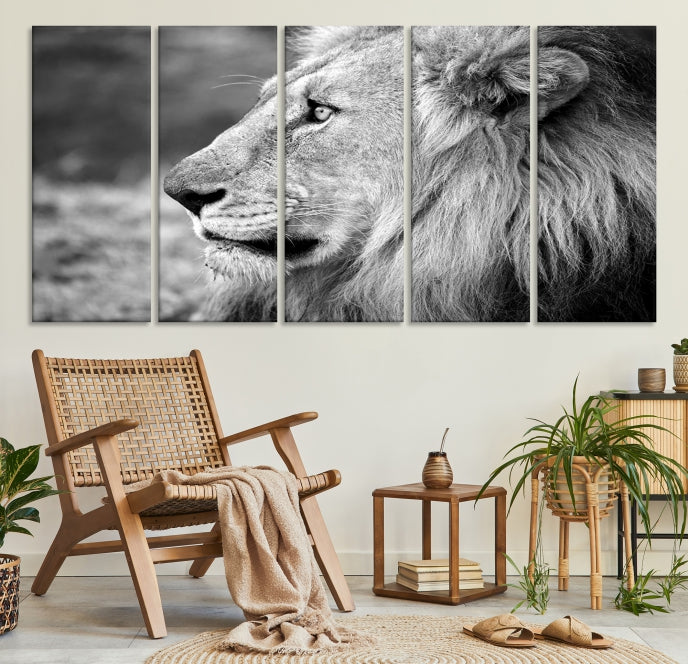 Lion Wall Art Canvas Print