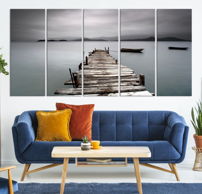 Wood Pier Wall Art Canvas Print