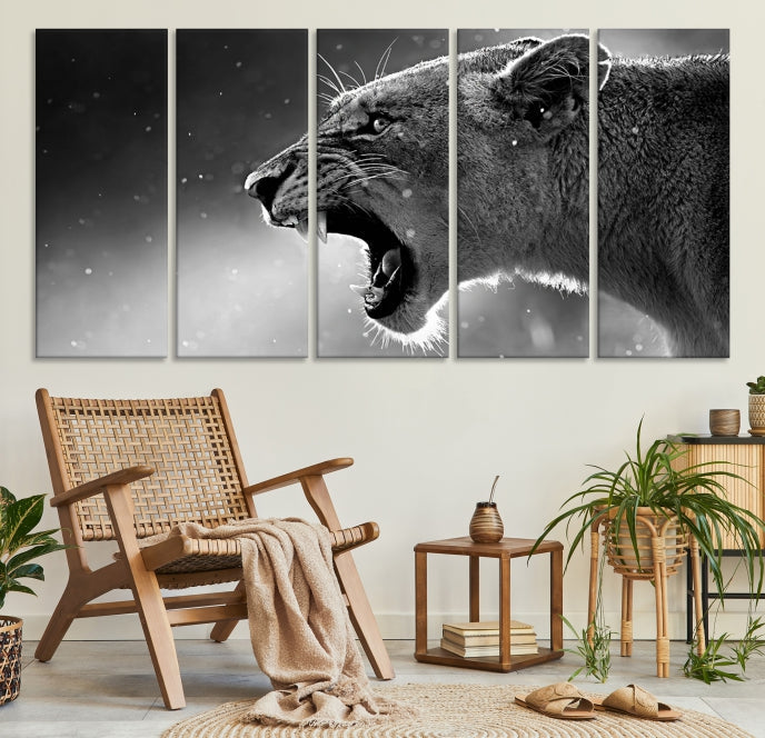 Lion Wall Art Canvas Print