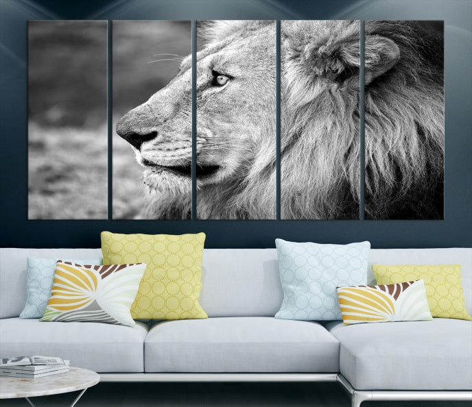 Art mural lion Impression sur toile