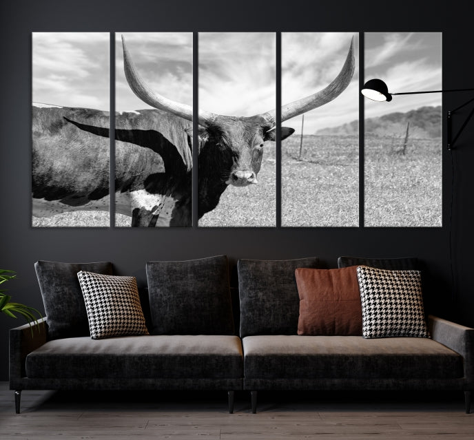 Longhorn Wall Art Canvas Print