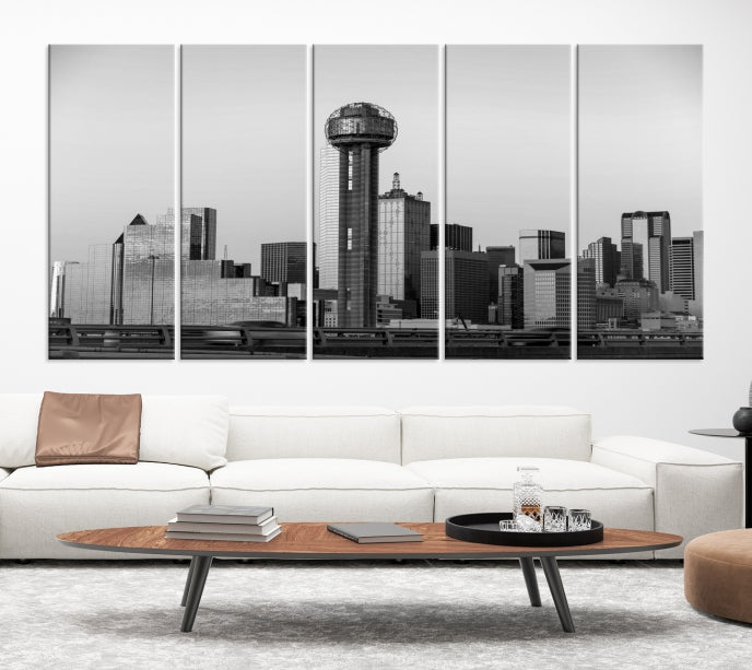 Dallas City Canvas Print, Dallas Skyline, Dallas Wall Art, Dallas Texas