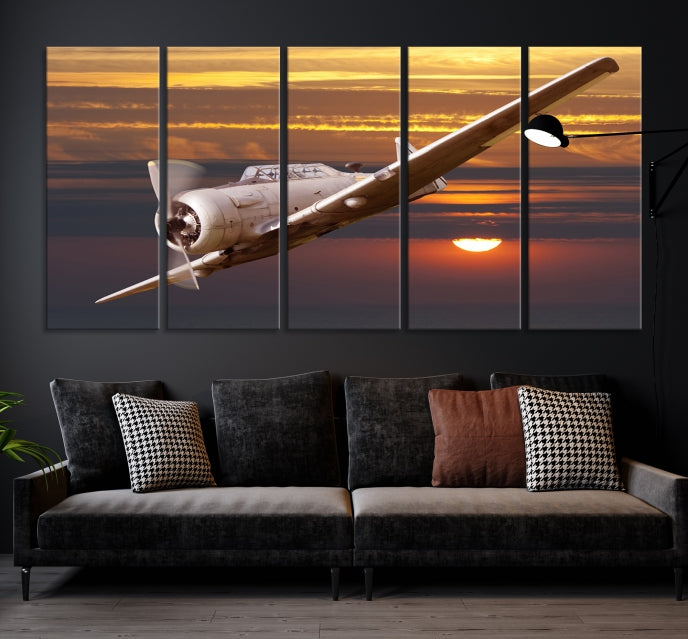 Old War Planet Wall Art Canvas Print