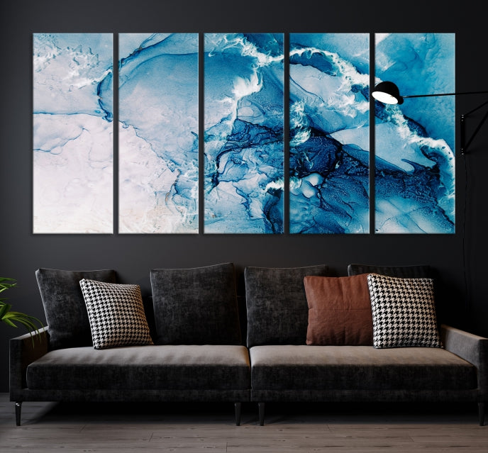 Fluid Effect Wall Art Abstract Canvas Wall Art Print