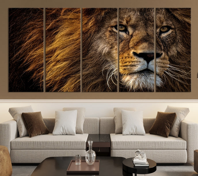 Big Lion Wall Art Canvas Print