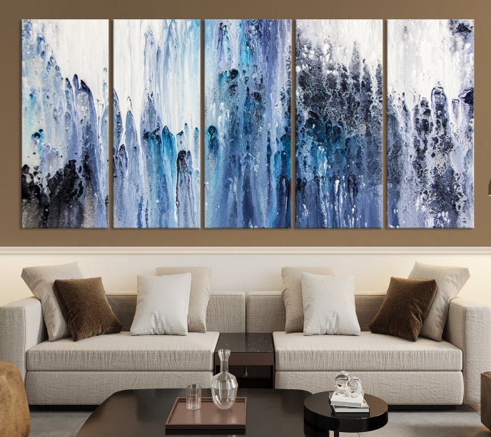 Ink Abstract Wall Art Canvas Print