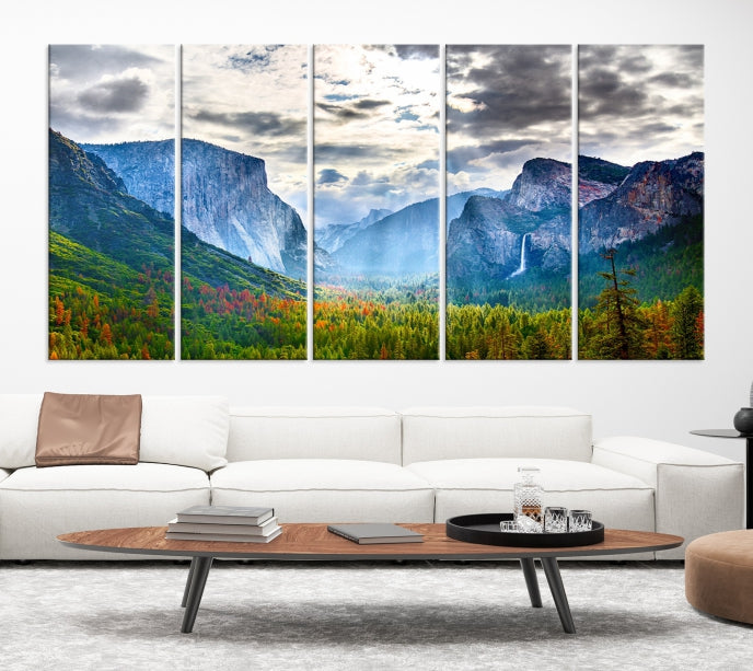 Yosemite Half Dome Park California Wall Art Lienzo impreso - El Capitán