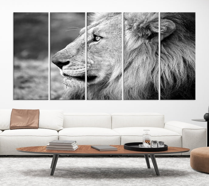 Art mural lion Impression sur toile