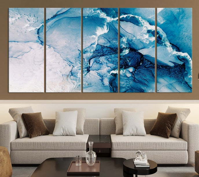 Fluid Effect Wall Art Abstract Canvas Wall Art Print