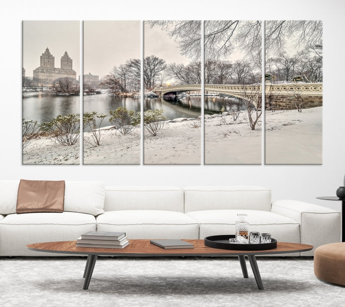 The Bow Bridge in Central Park Canvas Print