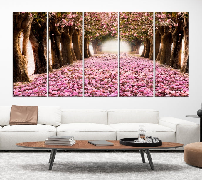 Art mural de cerisiers en fleurs Impression sur toile