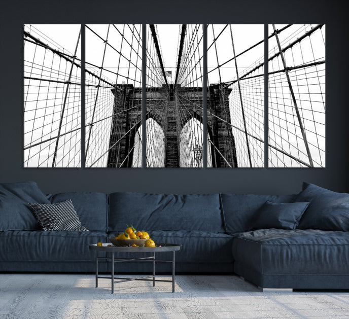 Lienzo decorativo para pared grande con puente de Brooklyn