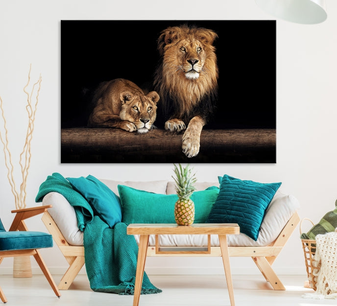 Lion Canvas Wall Art Animal Print