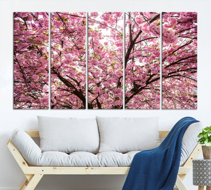 Art mural en fleurs de cerisier Impression sur toile