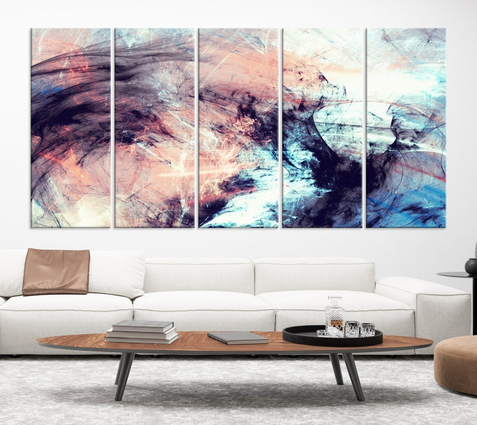 Art mural de couleurs abstraites Impression sur toile