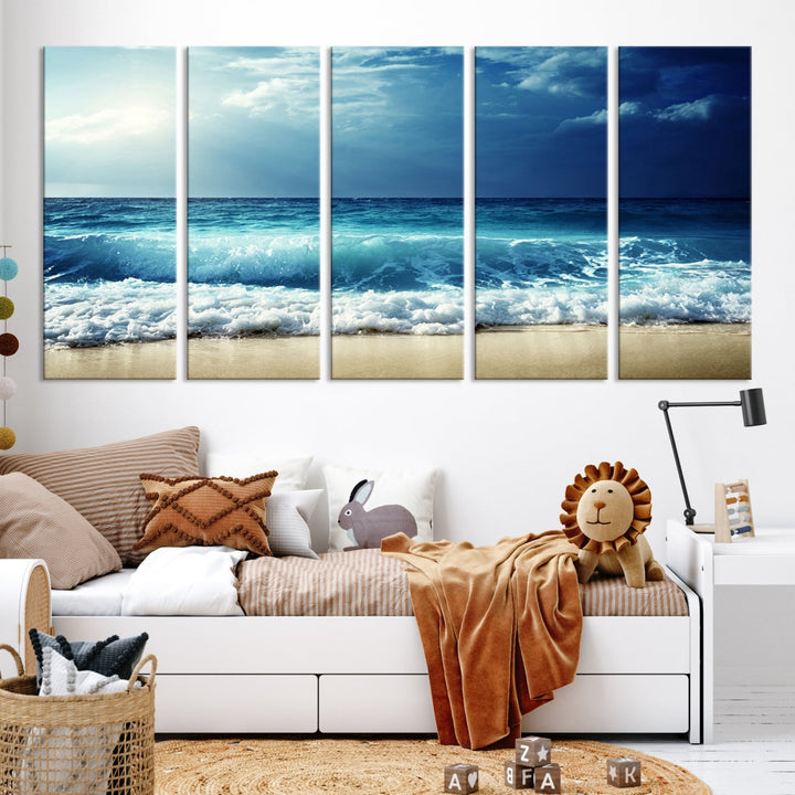 Impressions sur toile de plage Paysage marin Impression sur toile côtière nautique