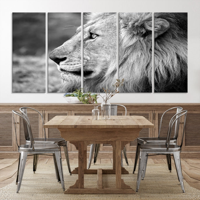 Art mural lion Impression sur toile