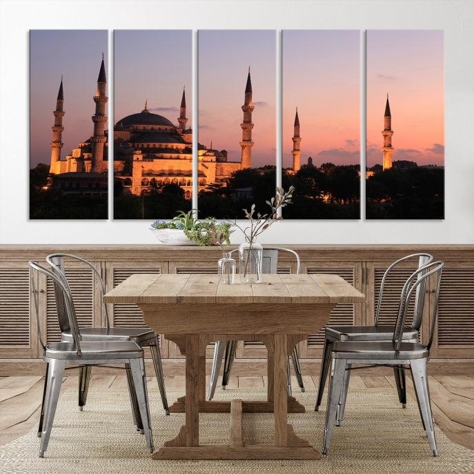 Wall Art Turkey Istanbul Skyline Canvas Print