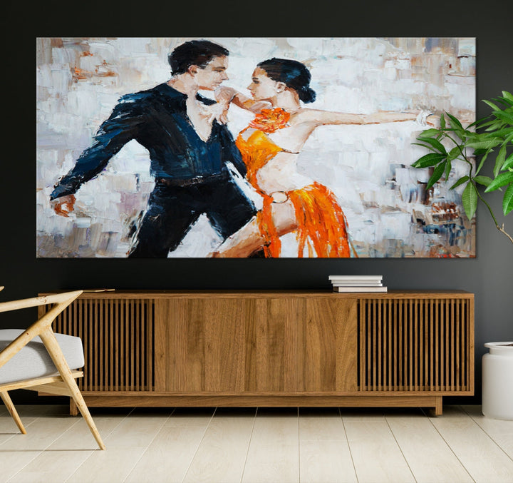 Dance Abstract Wall Art Canvas Print