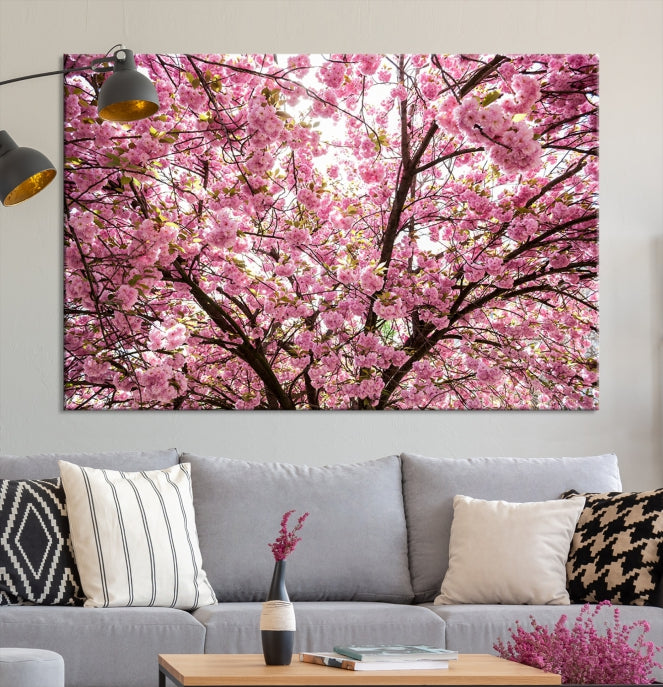 Art mural en fleurs de cerisier Impression sur toile