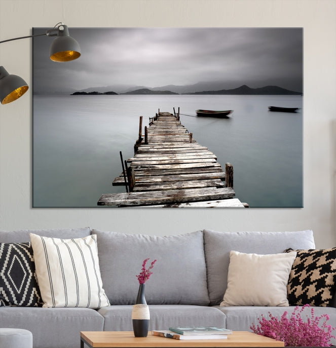 Wood Pier Wall Art Canvas Print