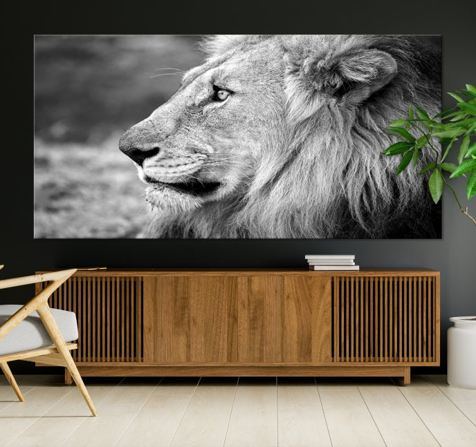 Art mural lion Impression sur toile