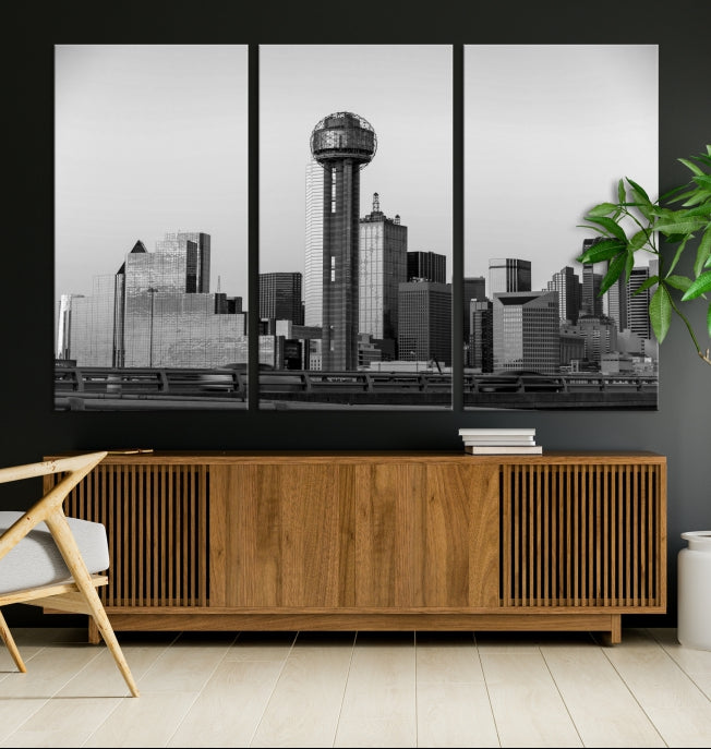 Dallas City Canvas Print, Dallas Skyline, Dallas Wall Art, Dallas Texas, Impression sur toile, Toile de Dallas, Art de Dallas, Impression sur toile de Dallas,